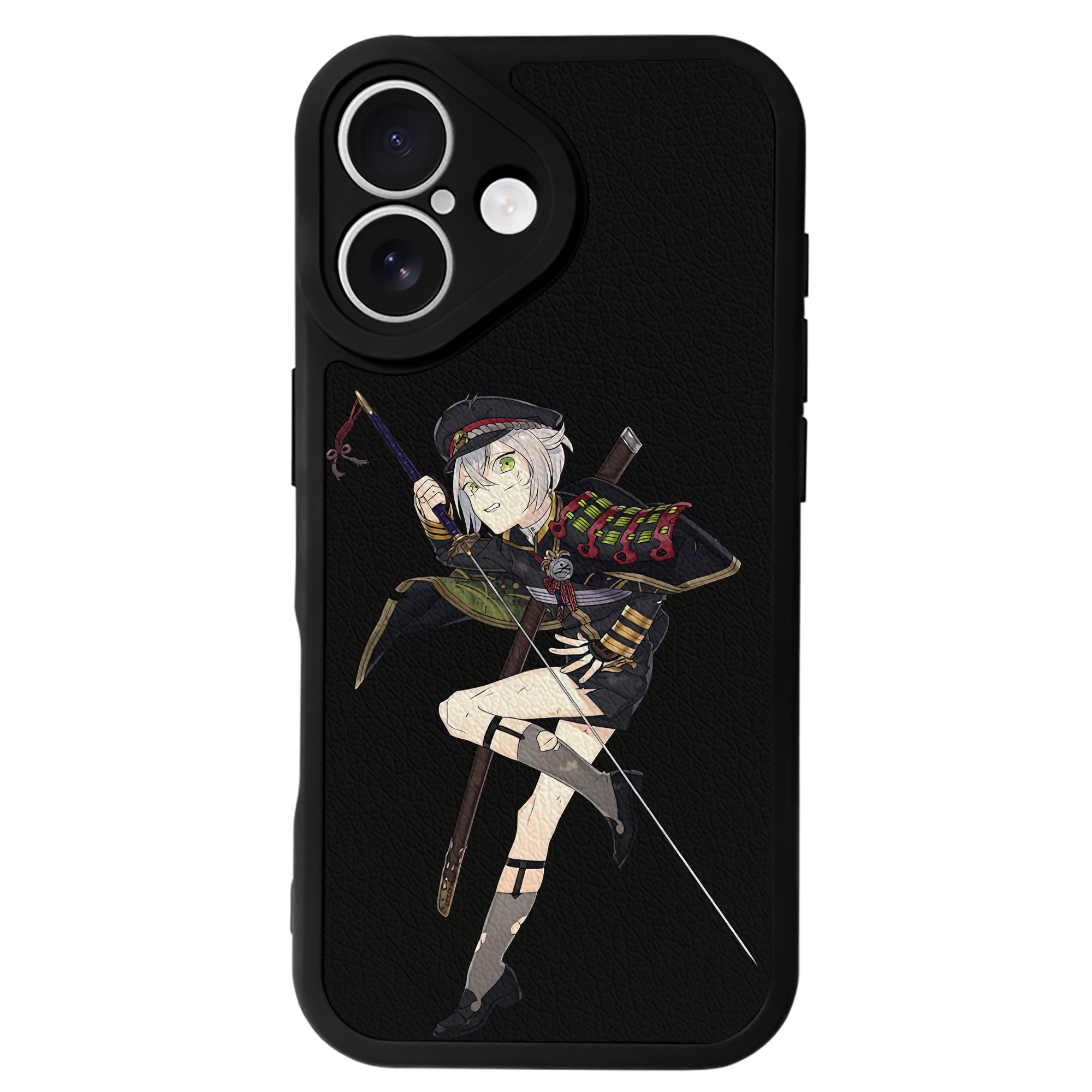 （画像用） 刀剣乱舞 Touken Ranbu 【iPhone 16シリーズ対応】シリコンスマホケース（レザー調） 材質：シリコン